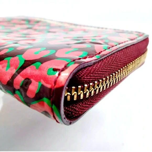 Louis Vuitton x Stephen Sprouse Rouge Fauviste Leopard Vernis Compact Wallet - Picture 4 of 10